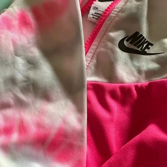 Nike Toddler Girl Tracksuit Pink Tie Dye Size 12m - Picture 4 of 9